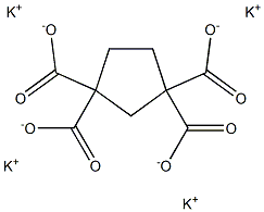 1,1,3,3-Cyclopentanetetracarboxylic acid tetrapotassium salt Struktur