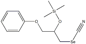 2-Trimethylsiloxy-3-phenoxypropyl selenocyanate Struktur