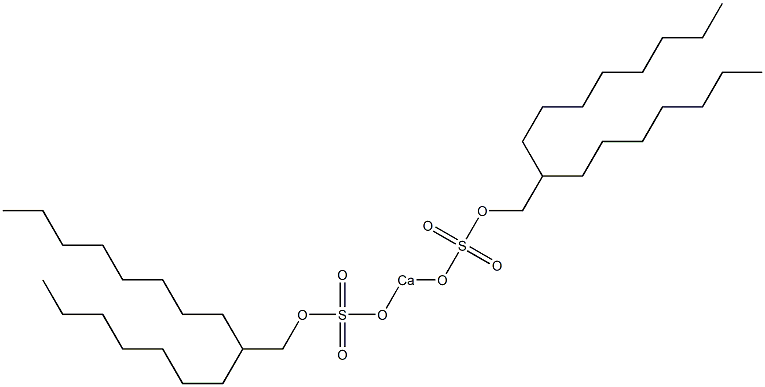 Bis(2-heptyldecyloxysulfonyloxy)calcium Struktur