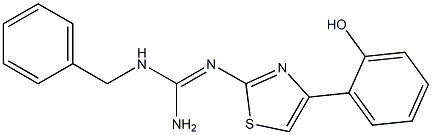 2-[[Amino(benzylamino)methylene]amino]-4-(2-hydroxyphenyl)thiazole Struktur