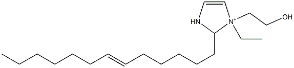 1-Ethyl-1-(2-hydroxyethyl)-2-(6-tridecenyl)-4-imidazoline-1-ium Struktur