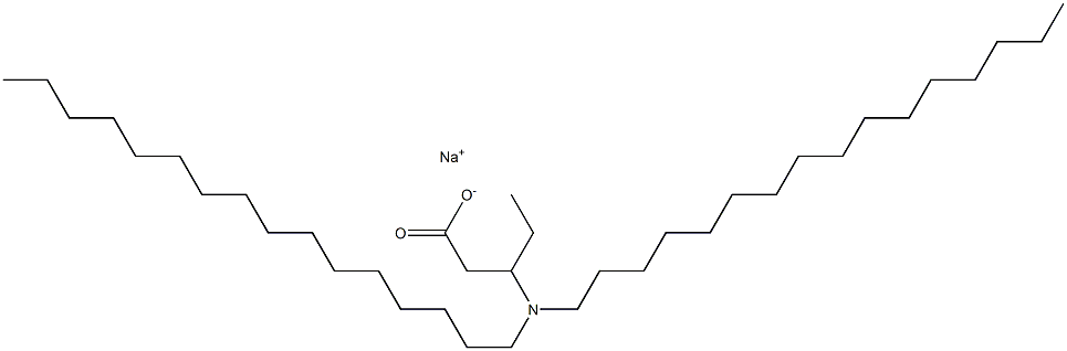 3-(Dihexadecylamino)valeric acid sodium salt Struktur