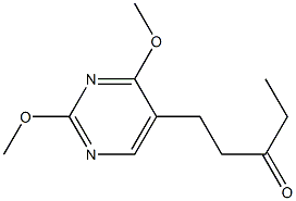 5-(3-Oxopentyl)-2,4-dimethoxypyrimidine Struktur