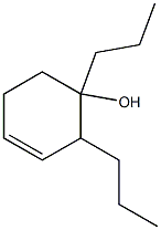 1,2-Dipropyl-3-cyclohexen-1-ol Struktur