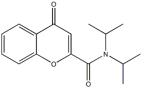 2-[(Diisopropylamino)carbonyl]-4H-1-benzopyran-4-one Struktur