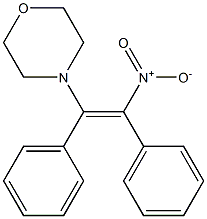 (Z)-1-Morpholino-2-nitro-1,2-diphenylethene Struktur