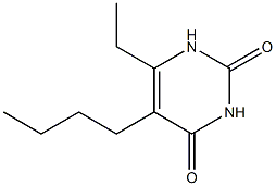 5-Butyl-6-ethyluracil Struktur