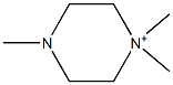 1,1,4-Trimethylpiperazinium Struktur