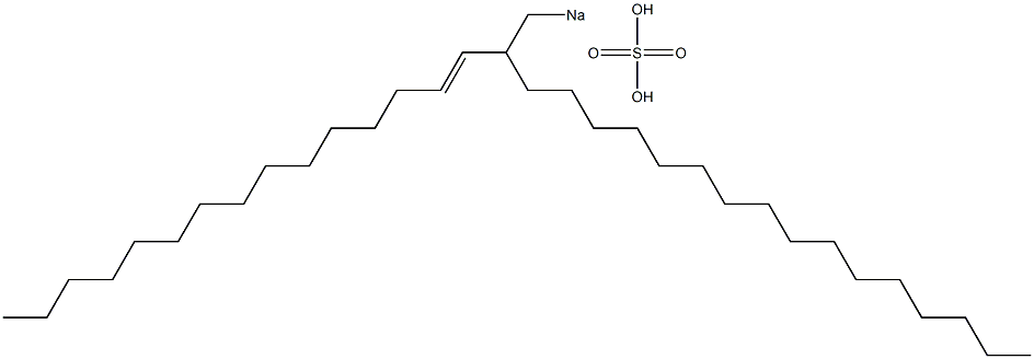 Sulfuric acid 2-(1-pentadecenyl)octadecyl=sodium ester salt Struktur