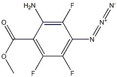 4-Azido-2-amino-3,5,6-trifluorobenzoic acid methyl ester Struktur