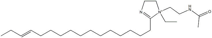 1-[2-(Acetylamino)ethyl]-1-ethyl-2-(13-hexadecenyl)-2-imidazoline-1-ium Struktur