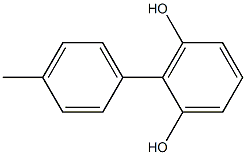 2-(4-Methylphenyl)benzene-1,3-diol Struktur