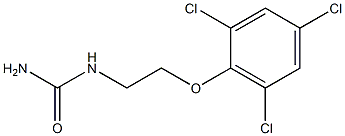 N-[2-(2,4,6-Trichlorophenoxy)ethyl]urea Struktur