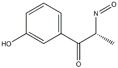 (R)-1-(3-Hydroxyphenyl)-2-nitroso-1-propanone Struktur