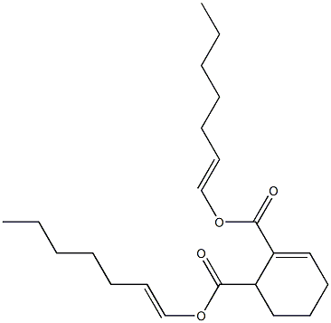 2-Cyclohexene-1,2-dicarboxylic acid bis(1-heptenyl) ester Struktur