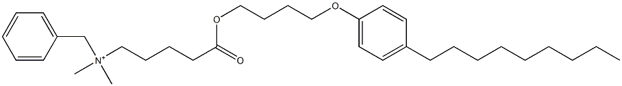 N,N-Dimethyl-N-benzyl-N-[4-[[4-(4-nonylphenyloxy)butyl]oxycarbonyl]butyl]aminium Struktur