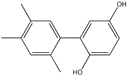 2-(2,4,5-Trimethylphenyl)benzene-1,4-diol Struktur