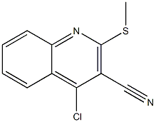 4-Chloro-2-(methylthio)quinoline-3-carbonitrile Struktur