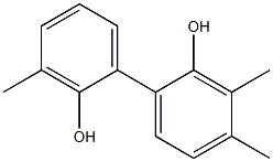 3,3',4-Trimethyl-1,1'-biphenyl-2,2'-diol Struktur