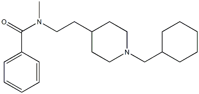 N-Methyl-N-[2-[1-cyclohexylmethyl-4-piperidinyl]ethyl]benzamide Struktur