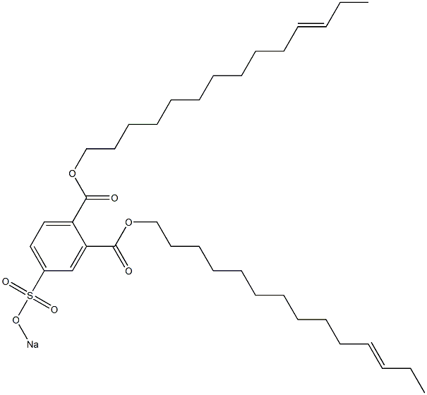 4-(Sodiosulfo)phthalic acid di(11-tetradecenyl) ester Struktur