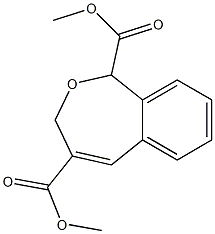 1H,3H-2-Benzoxepin-1,4-dicarboxylic acid dimethyl ester Struktur