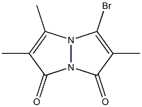 2,5,6-Trimethyl-3-bromo-1H,7H-pyrazolo[1,2-a]pyrazole-1,7-dione Struktur