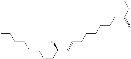 [8E,10R,(-)]-10-Hydroxy-8-octadecenoic acid methyl ester Struktur