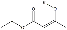 3-(Potassiooxy)-2-butenoic acid ethyl ester Struktur