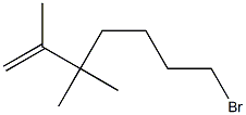 7-Bromo-2,3,3-trimethyl-1-heptene Struktur