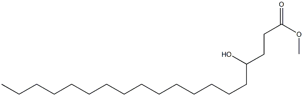 4-Hydroxynonadecanoic acid methyl ester Struktur