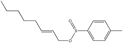 4-Methylbenzenesulfinic acid (2E)-2-octen-1-yl ester Struktur