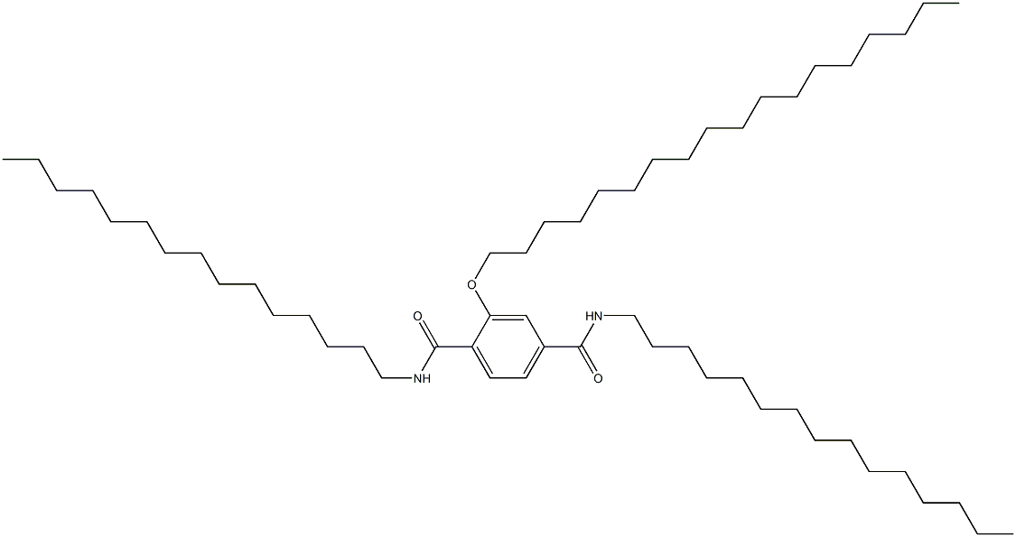 2-(Octadecyloxy)-N,N'-dipentadecylterephthalamide Struktur