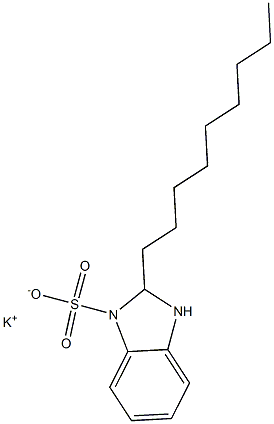 2,3-Dihydro-2-nonyl-1H-benzimidazole-1-sulfonic acid potassium salt Struktur