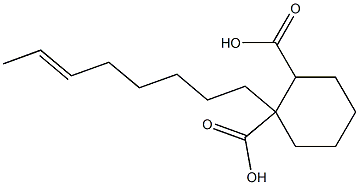 Cyclohexane-1,2-dicarboxylic acid hydrogen 1-(6-octenyl) ester Struktur