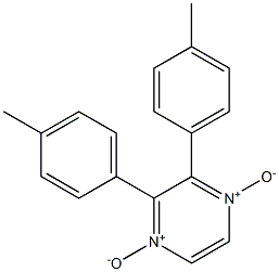 2,3-Bis(4-methylphenyl)pyrazine 1,4-dioxide Struktur