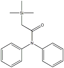 N,N-Diphenyl-2-(trimethylsilyl)acetamide Struktur