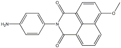 N-(4-Aminophenyl)-4-methoxy-1,8-naphthalenedicarboximide Struktur