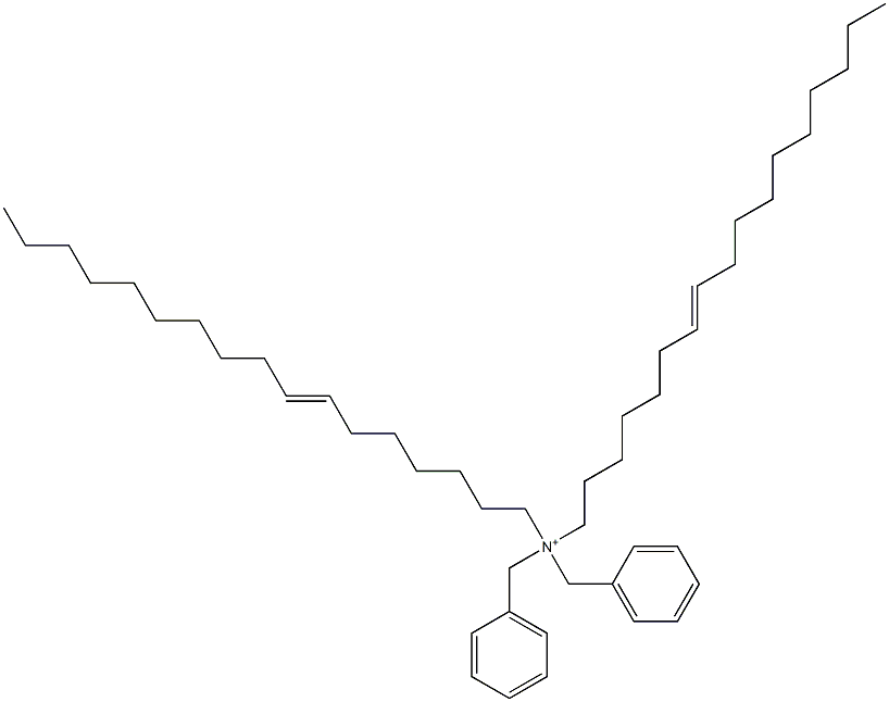 Di(7-heptadecenyl)dibenzylaminium Struktur