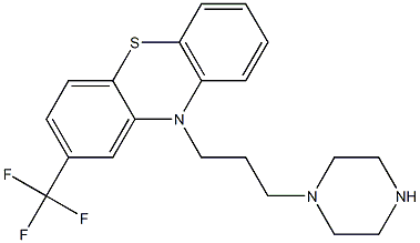 2-(Trifluoromethyl)-10-(3-piperazinopropyl)-10H-phenothiazine Struktur