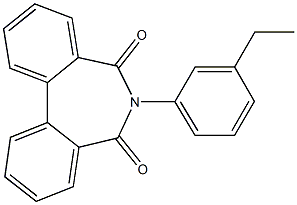 6-(3-Ethylphenyl)-5H-dibenz[c,e]azepine-5,7(6H)-dione Struktur