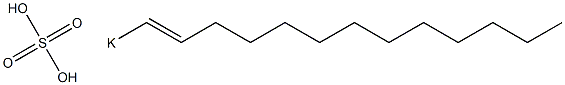 Sulfuric acid 1-tridecenyl=potassium salt Struktur