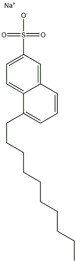 5-Decyl-2-naphthalenesulfonic acid sodium salt Struktur