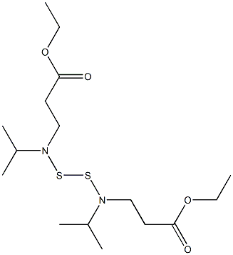 Bis[N-(2-ethoxycarbonylethyl)-N-isopropylamino] persulfide Struktur