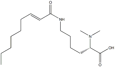 N6-(2-Nonenoyl)-N2,N2-dimethyllysine Struktur