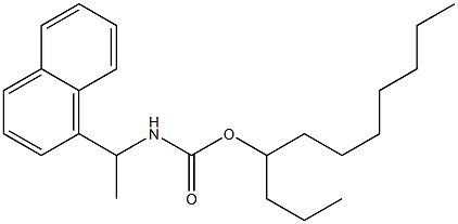 N-[1-(1-Naphtyl)ethyl]carbamic acid (1-propyloctyl) ester Struktur