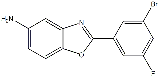 2-(3-BROMO-5-FLUORO-PHENYL)-BENZOOXAZOLE-5-YLAMINE Struktur