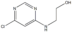 2-[(6-Chloro-4-pyrimidinyl)amino]-1-ethanol Struktur