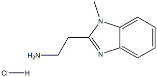 2-(1-Methyl-1H-benzoimidazol-2-yl)-ethylaminehydrochloride Struktur