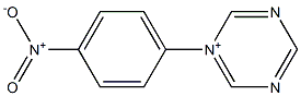 1-(4-Nitrophenyl)-1,3,5-triazin-1-ium Struktur